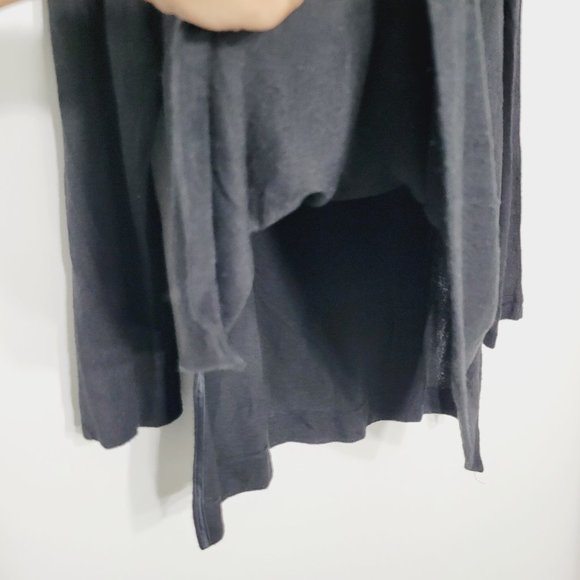 a:glow Maternity Knit Sweater Tunic Top Black Pullover Long Sleeve Womens Large - Picture 4 of 8